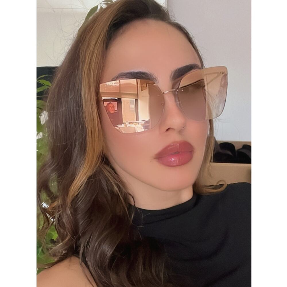 NEW Tom Ford Camilla FT0682 Sunglasses in Rose Gold Mirror